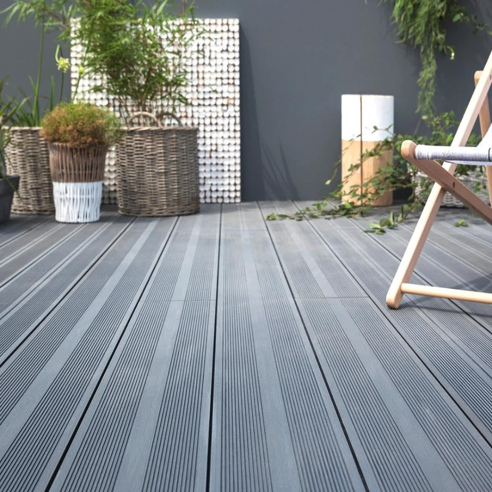 Ash WPC Homogeneous Deck plank profile